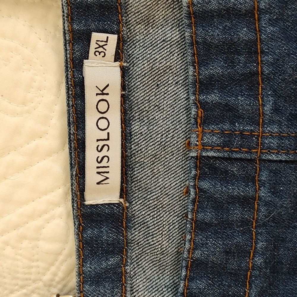 Miss Look Woman's Denim Jean Overalls/Size 3XL - Picture 11 of 12